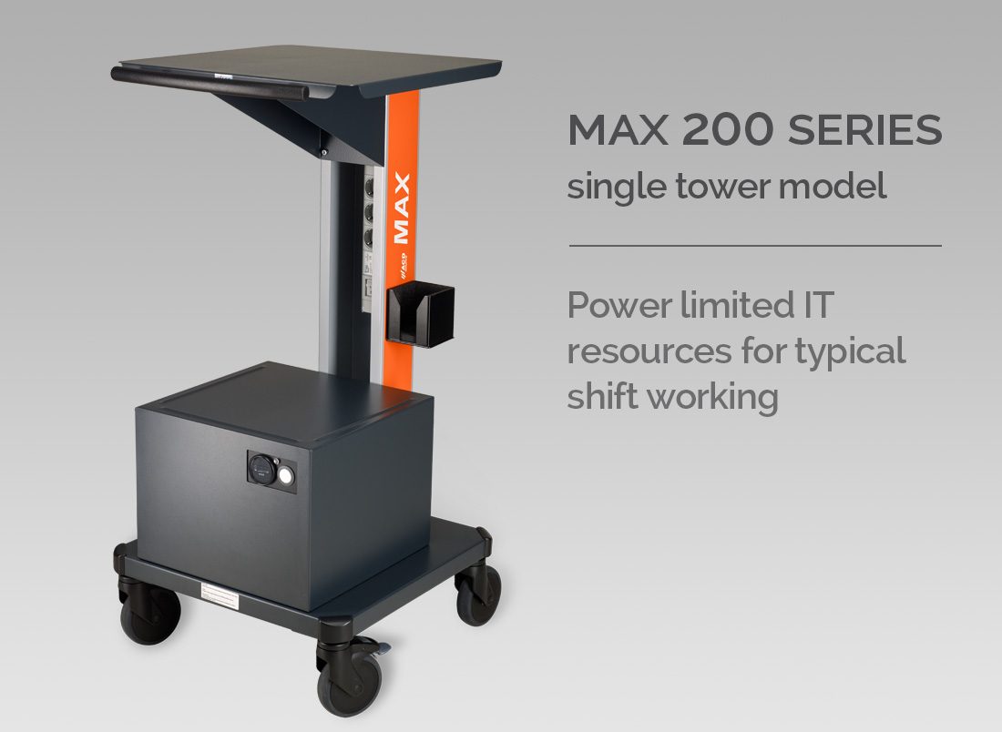 MAX 200 SERIES Single Tower Model - Power limited IT resources for typical shift working